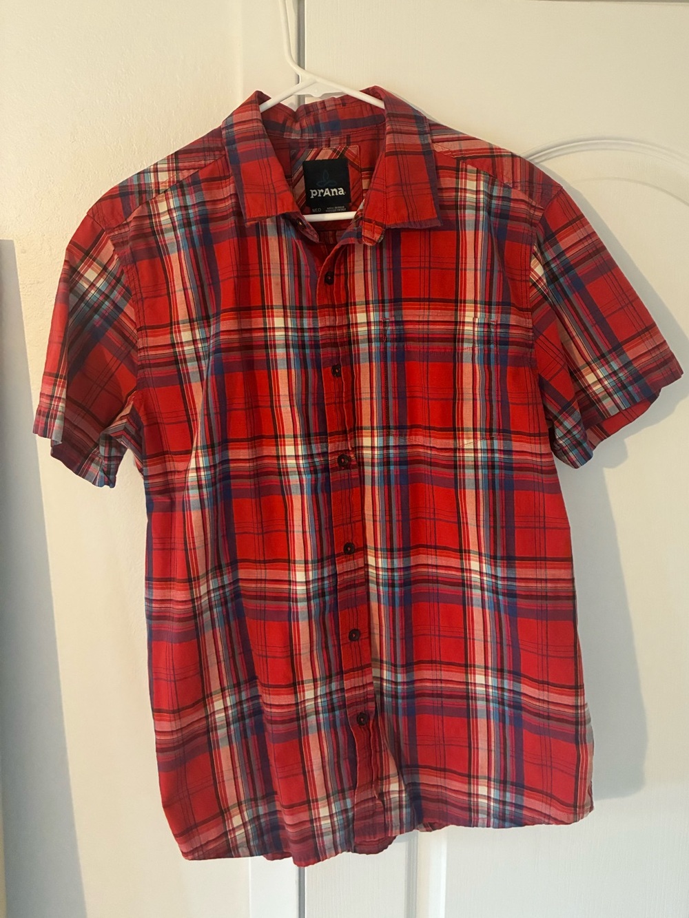 Men’s Prana Button Up Short Sleeve Shirt EUC